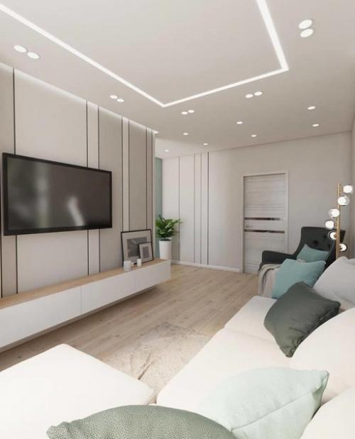 Просторная квартира. Основные тона - светлые. 03