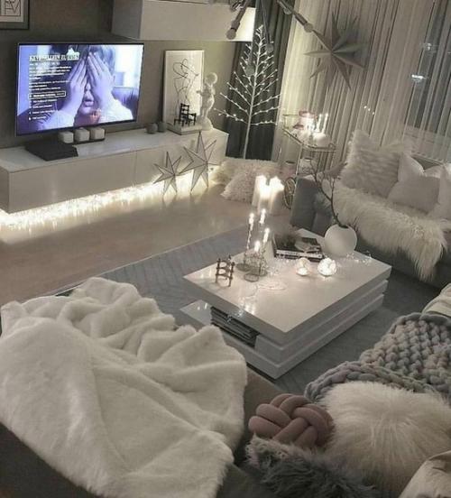 Гостиные, украшенные к новому году. 04