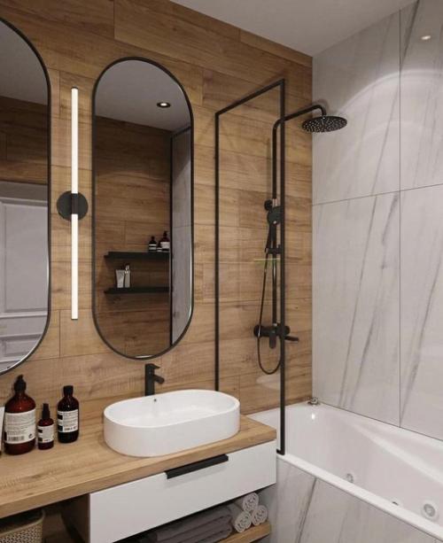 Две идеи оформления ванной комнаты. 06