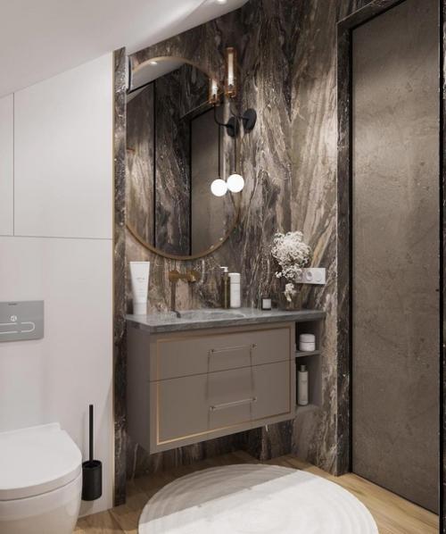 Интерьер ванной комнаты.