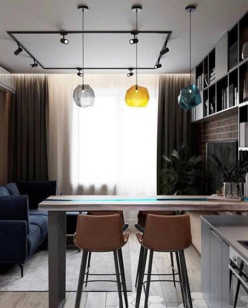 Интерьер евродвушки. Выполненной в современном стиле. 01