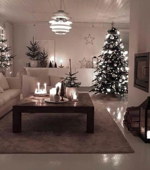 Гостиные, украшенные к новому году. 02