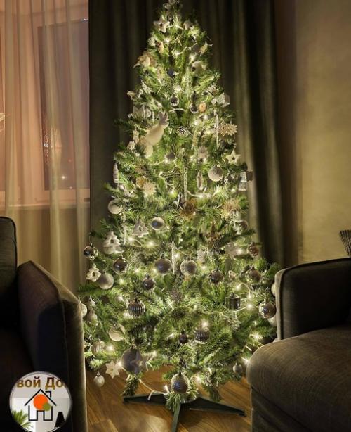 Идеи новогодних украшений квартиры. 08