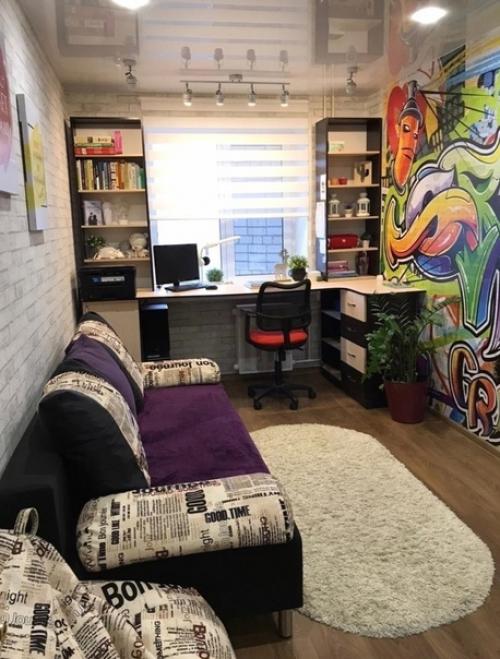 Идея оформления детской комнаты для мальчика.