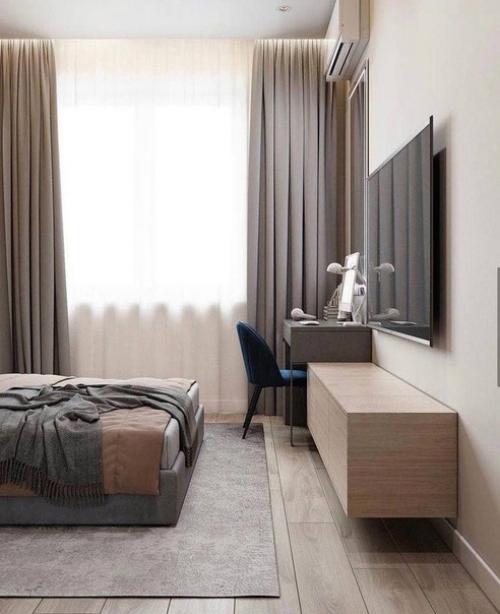 Интерьер евродвушки. Выполненной в современном стиле. 04