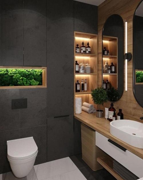 Две идеи оформления ванной комнаты. 08