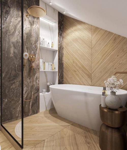 Интерьер ванной комнаты. 02