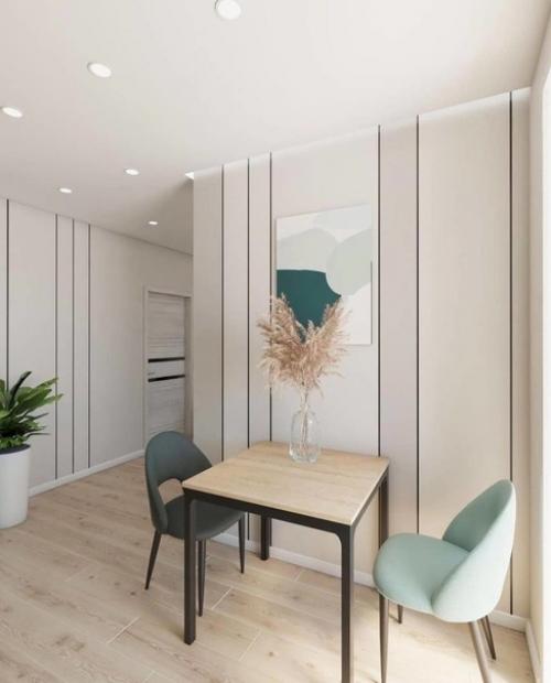 Просторная квартира. Основные тона - светлые. 06