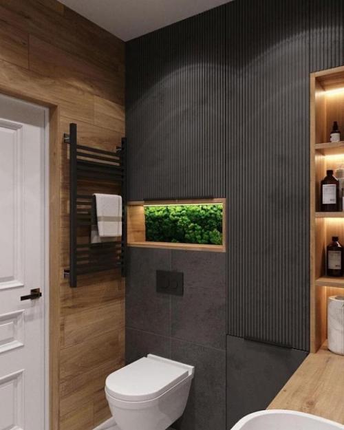 Две идеи оформления ванной комнаты. 09