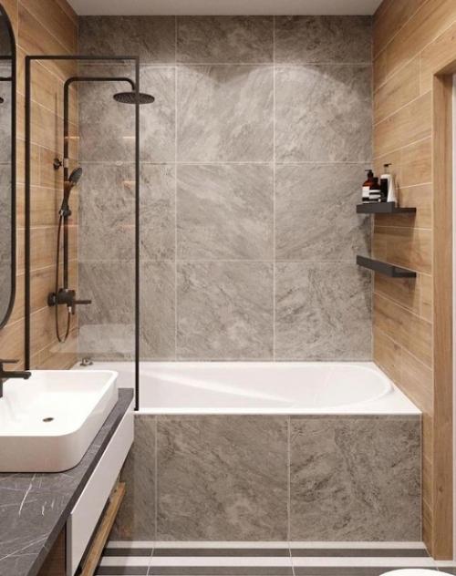 Две идеи оформления ванной комнаты. 02