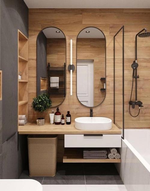 Две идеи оформления ванной комнаты. 05