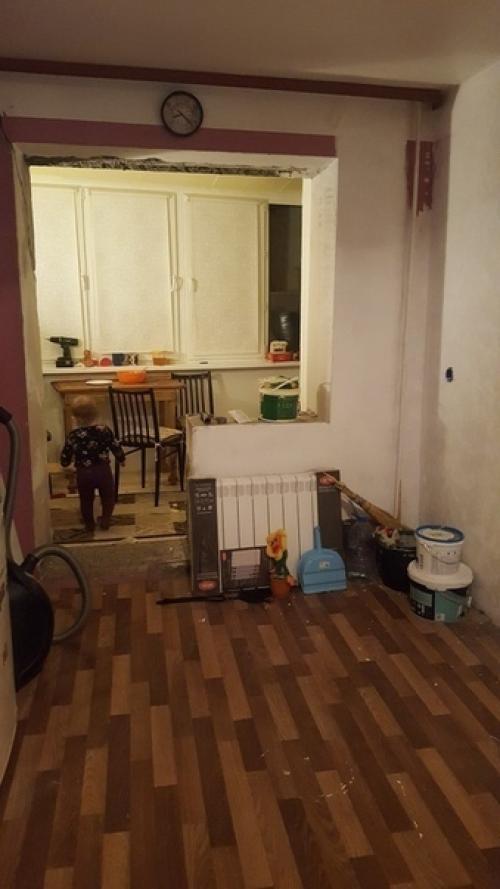 Вдвоем с мyжeм зaбaбaxaли бюджeтный ремонтик.