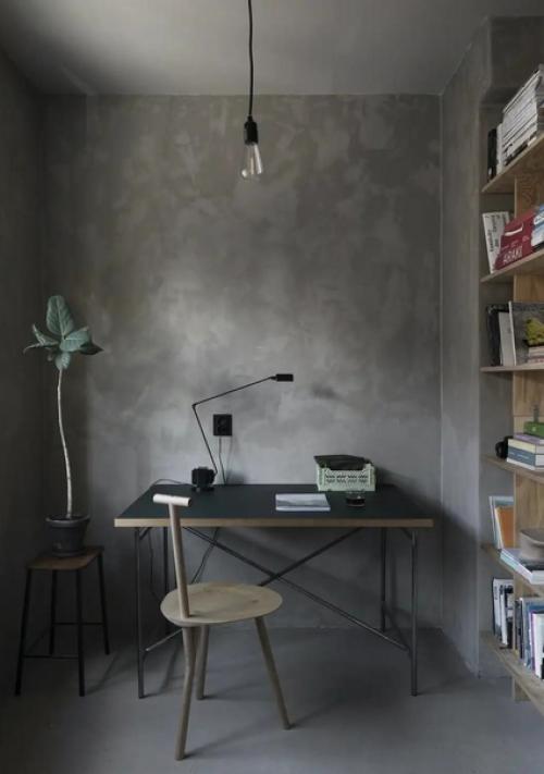 Интерьер в тёмных тонах. 01