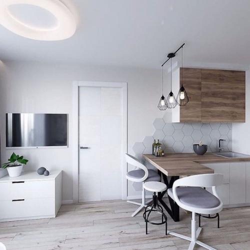 Двуxкомнатная кваpтира c куxней - гостиной. 01