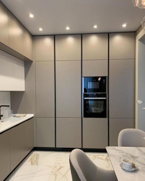 Кухня, объединенная с гостиной. 04