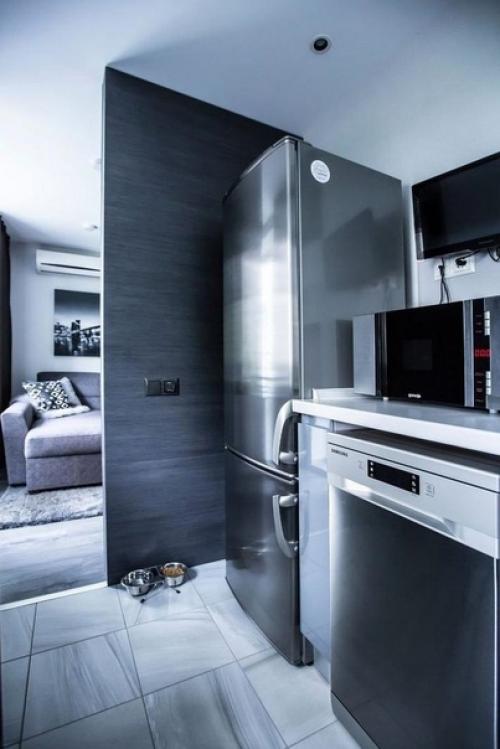 Стильная квартира. В тёмном цвете. 08