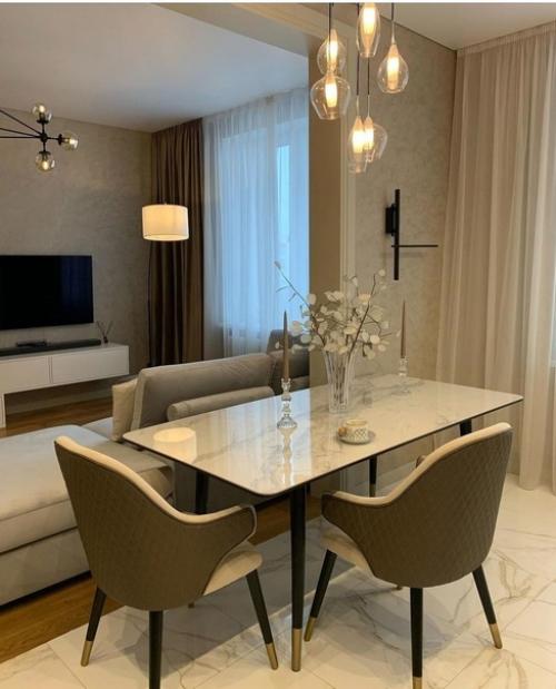 Кухня, объединенная с гостиной. 05