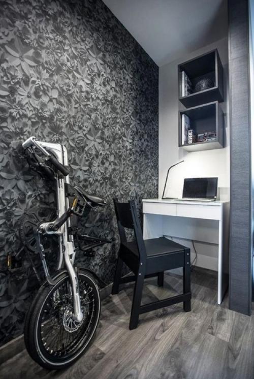 Стильная квартира. В тёмном цвете. 03