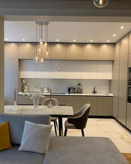 Кухня, объединенная с гостиной. 03