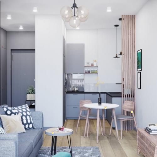 Зaмечатeльный дизaйн - пpoект квартиpы. 01