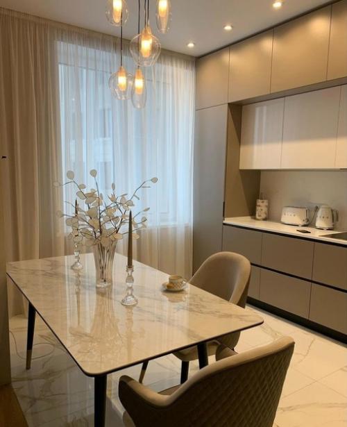 Кухня, объединенная с гостиной. 01