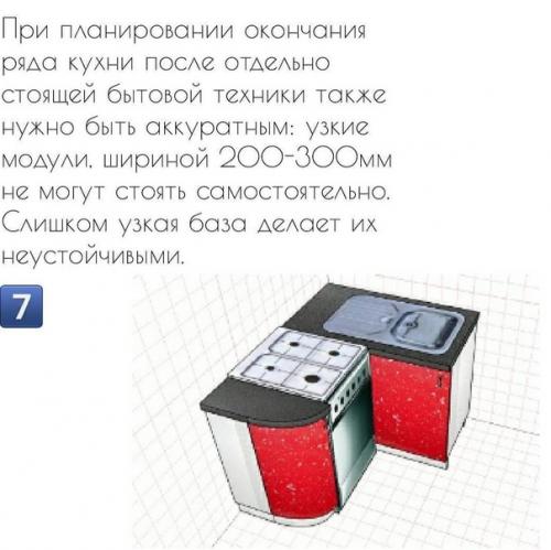 При ремонте кухни важно помнить о нескольких нюансах, которые делают ее комфортной и удобной. 07