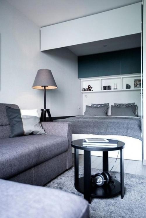 Стильная квартира. В тёмном цвете. 06