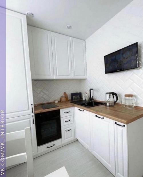 Небольшая кухня. В современном стиле.