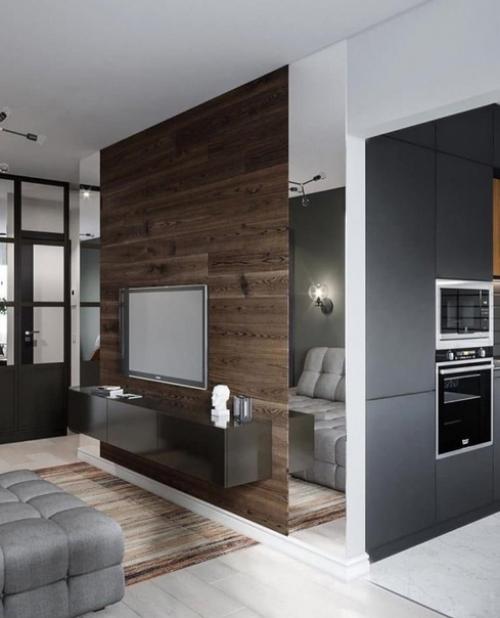 Современный интерьер. Выполненный в едином стиле. 02