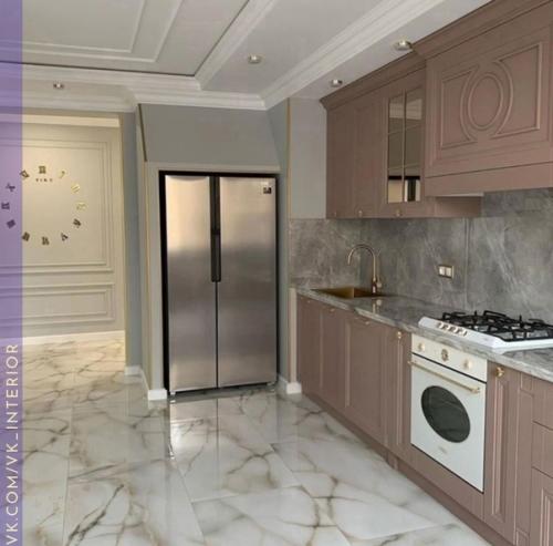 Интерьер кухни. В интересных оттенках. 06