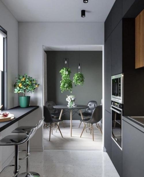 Современный интерьер. Выполненный в едином стиле. 04