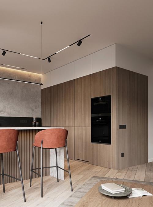 Интересный вариант интерьера.