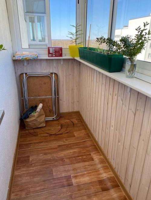 Процесс преображения балкончика.