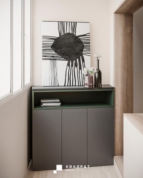 Проект спальни, объединенной с балконом. 05