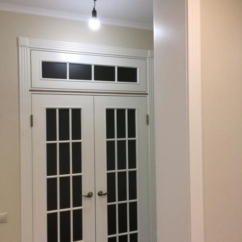 Установка закончена дверных полотен.