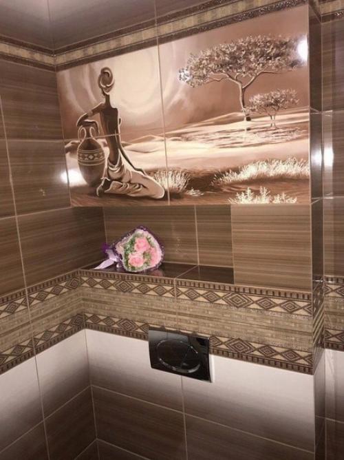 Интерьер ванной комнаты. 01