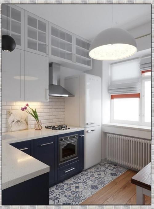 Небольшая кухня. В современном стиле.