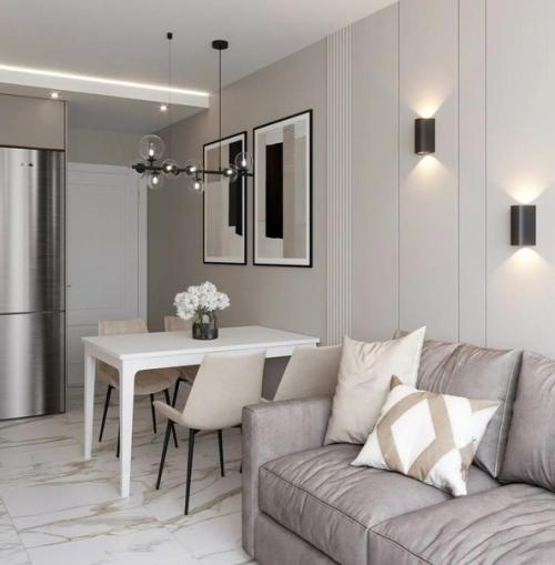 Просторная кухня. Объединенная с гостиной. 03