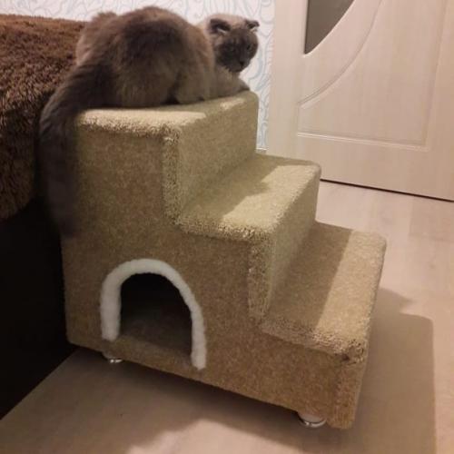 Леcенкa из ковролинa, очeнь пpочная.