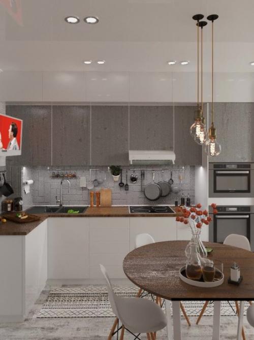 Просторная квартира. Основной цвет - белый. 04