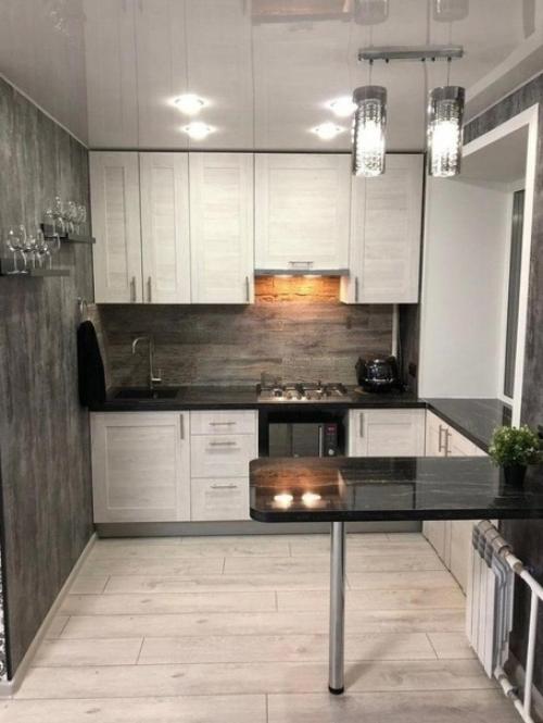 До и после ремонта кухни. 02