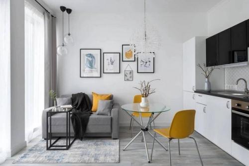 Красивый интерьер. С интересным зонированием. 02