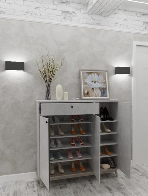 Просторная квартира. Основной цвет - белый. 03