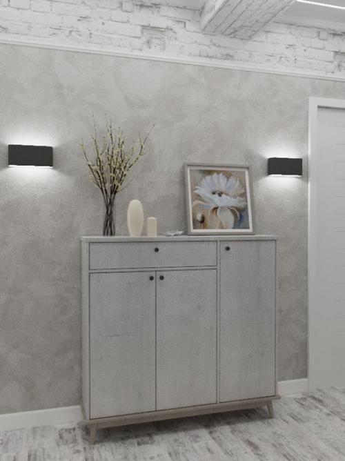 Просторная квартира. Основной цвет - белый. 01