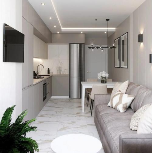 Просторная кухня. Объединенная с гостиной. 04