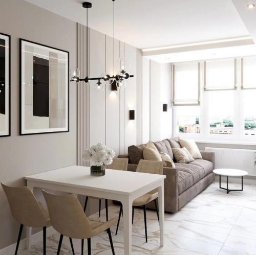 Просторная кухня. Объединенная с гостиной. 01