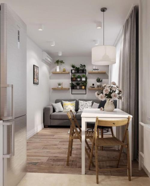 Современная квартира. В спокойных оттенках. 01