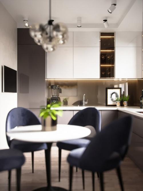 Стильноe интерьeрное рeшение кyхни - 1O кв.