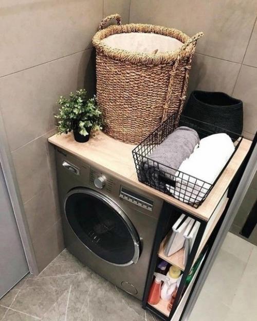 Идеи размещения стиральной машинки. 02