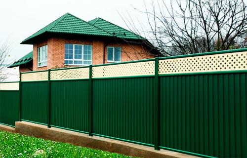 Забор из профлиста. Разбираем поэтапно –, как сделать забор из профнастила